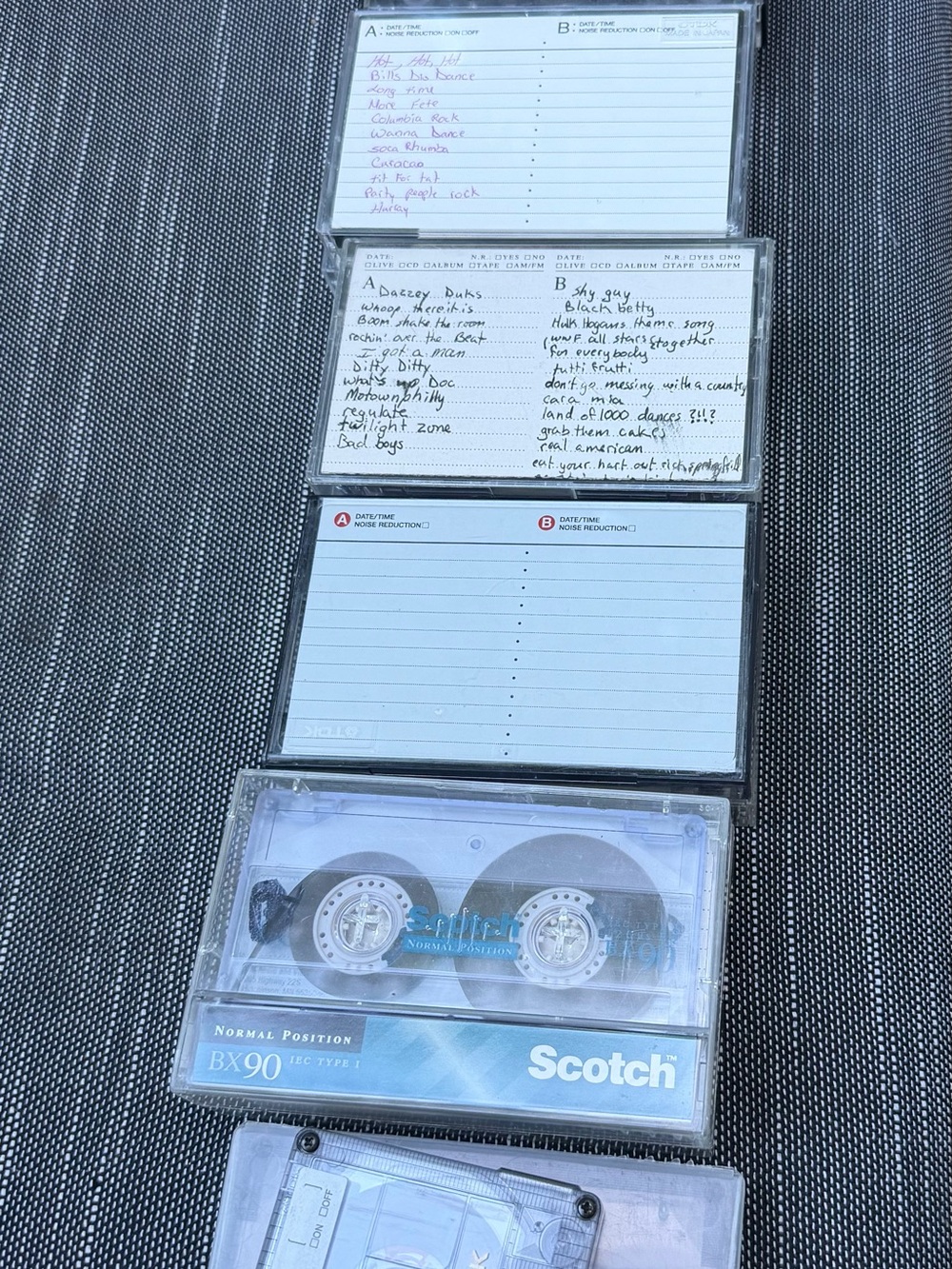 Scotch BX90 Clear Audio Cassette Tape - Blue/Clear